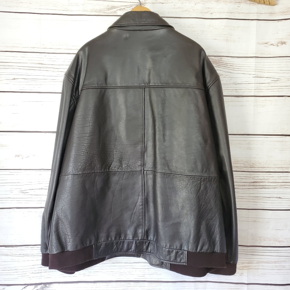 Authentic Cherokee | Dark Brown Biker Heavy Jacket - Picture 5 of 7